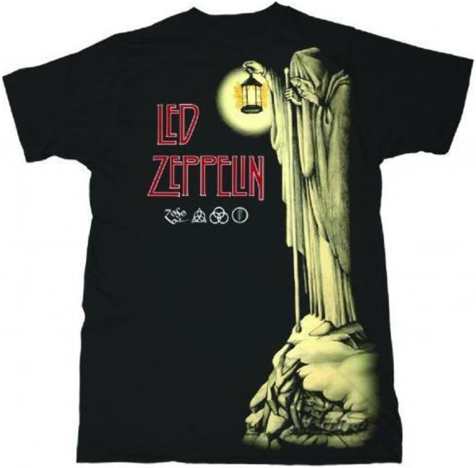 Led Zeppelin - Hermit - Взрослая футболка - XL Черная