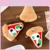 Charming Pizza Plush Toy Keychain Cute Cheese Accessory Perfect For Gifts