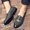 Wedding Italian Dress Footwear Leather Business Red Office Casual Mens Formal Designer Black Loafers Flats Oxfords Shoes for Men