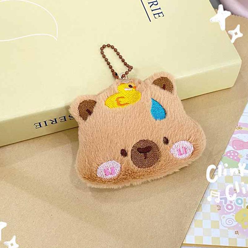 Creative Capybara Keychain Lovely Cartoon Pendant Funny Mini Fashion Keychain Kawaii Backpack Decoration Accessories Gifts