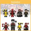Kt1076 Wolverine Deadpool Magneto Strongman Building Block Figurines For Creative Play And Imaginative Fun