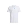 Originals Trefoil Logo Print Sports Crew Neck Short Sleeve T-Shirt Men Tops White H46694