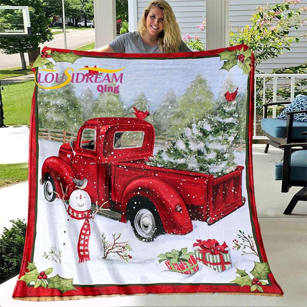 Одеяло с Рождеством, мягкое одеяло, пылезащитный чехол, диван-кровать, одеяла для взрослых, украшение для дома