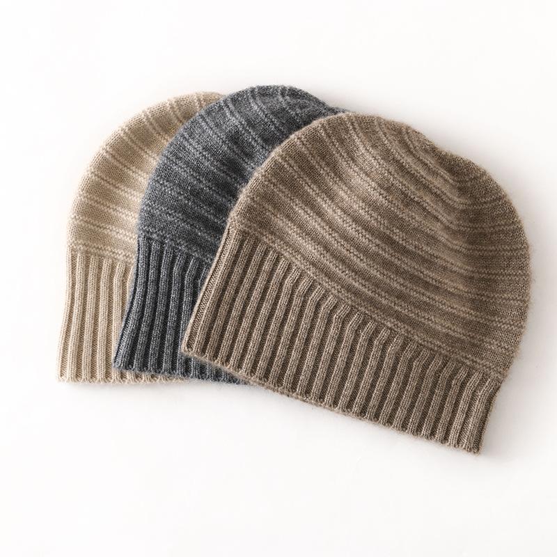 Soft Cashmere Hat Autumn and Winter New Style Women's Fashion Casual Ear Protection Pile Hat Warm Knitted Hat