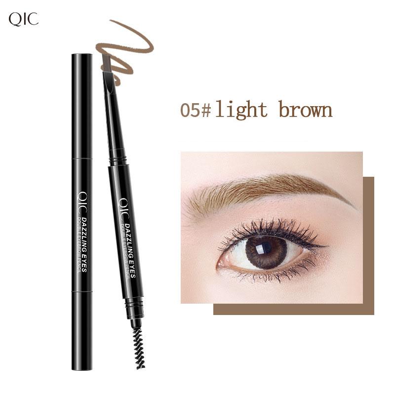Самовращающийся водонепроницаемый карандаш для бровей Nature, нелегко обесцветить двусторонний карандаш для бровей