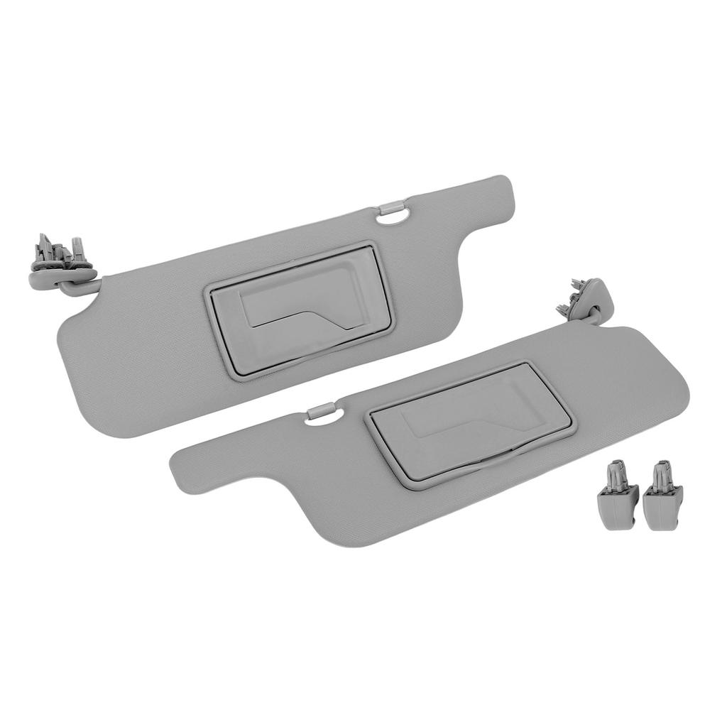 Пара солнцезащитных козырьков в сборе, серые солнцезащитные зеркала из ABS для E120 E130 2001?2007 Девятое поколение