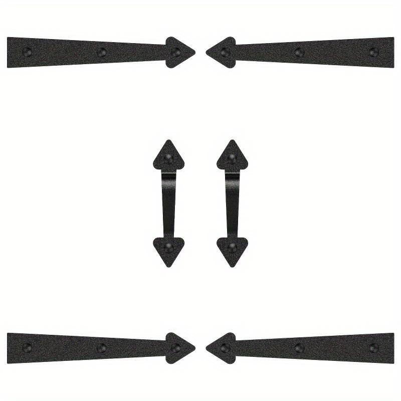 Магнитный комплект для гаражных ворот - прочные 4 шт. декоративные петли и 2 шт. классические ручки - простой в установке комплект для улучшения внешнего вида бордюра своими руками