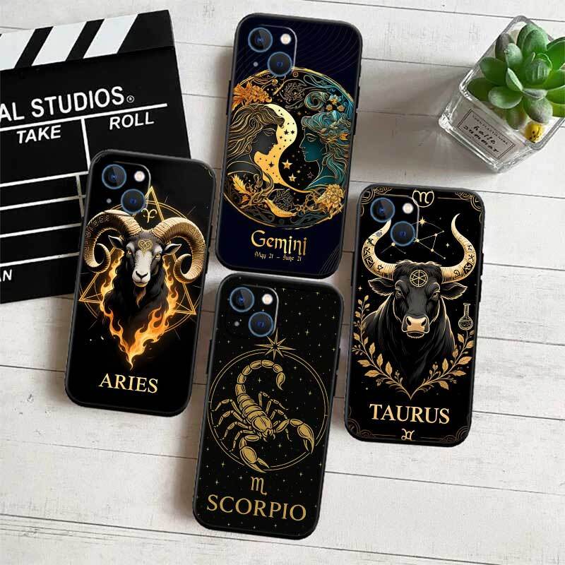 12 Constellation Card Case for Samsung M55 M35 M15 A02 A05S A05 A06 A15 A12 A13 A10 A16 A20 A22 A24 A25 A30 A31 A32 A33 A35 A42 A50