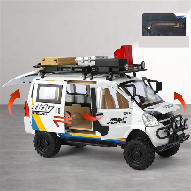 1/24 Wuling Внедорожная Версия Грузовик из Сплава Модель Литьевой Металл Модифицированные Внедорожники Модель Автомобиля Звук и Свет Детская Игрушка Подарок