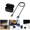 1 Set Portable Charging Case Built-in 590mAh Battery with Type C Charging Cable Cord for Jabra Elite 5 Wireless Earbuds