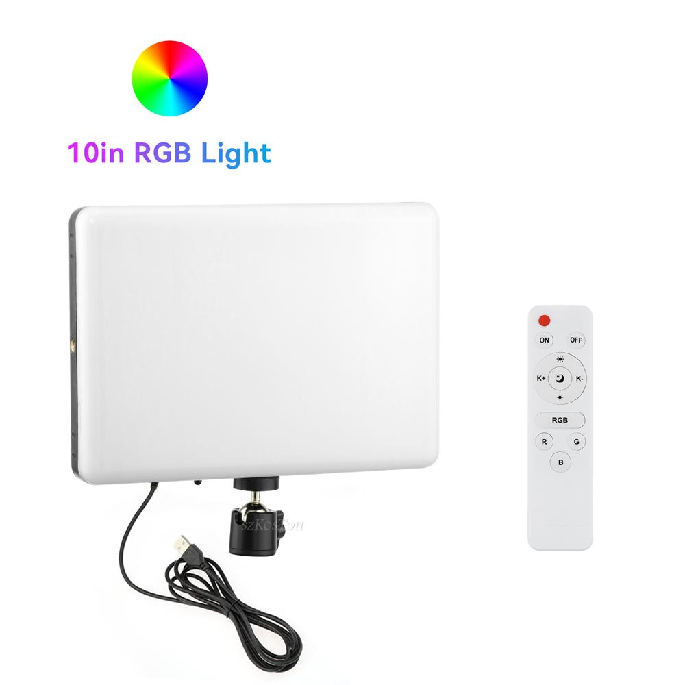 RGB светодиодная панель для фотосъемки и видеосъемки, комплект ламп для фотостудии со штативом для прямой трансляции на YouTube и Tiktok