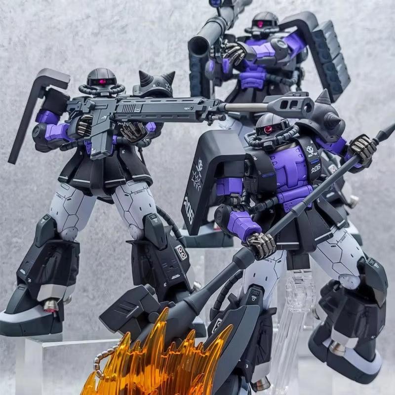 HG 1/144 GTO ZAKU Черные Трехзвездочники Кролик Mk-II Сборная Модель Кукла Меха Украшение Пазлы для Мальчиков Игрушки Подарок Коллекционный