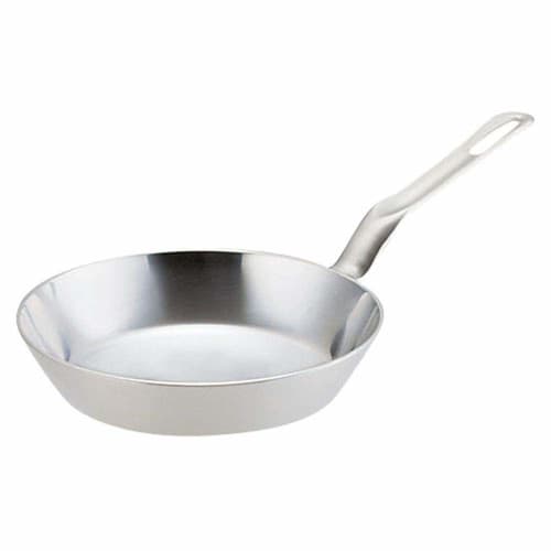 Endo Shoji Super Denji Commercial Frying Pan, 24cm, Stainless Steel, for Induction Cooktops, Made In Japan, AHLD6024