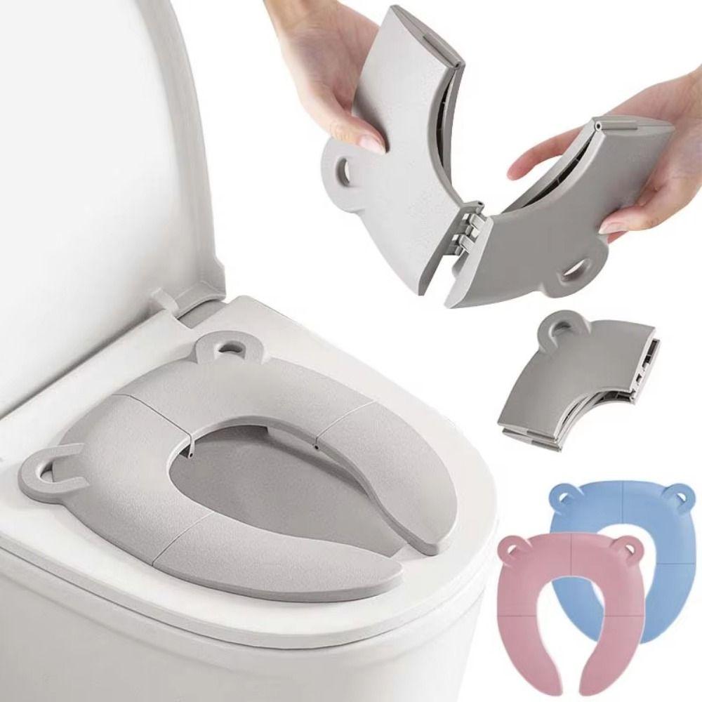 Storage Bag Baby Folding Potty Seat Non-Slip Children Potty Chair Pad  Travel
