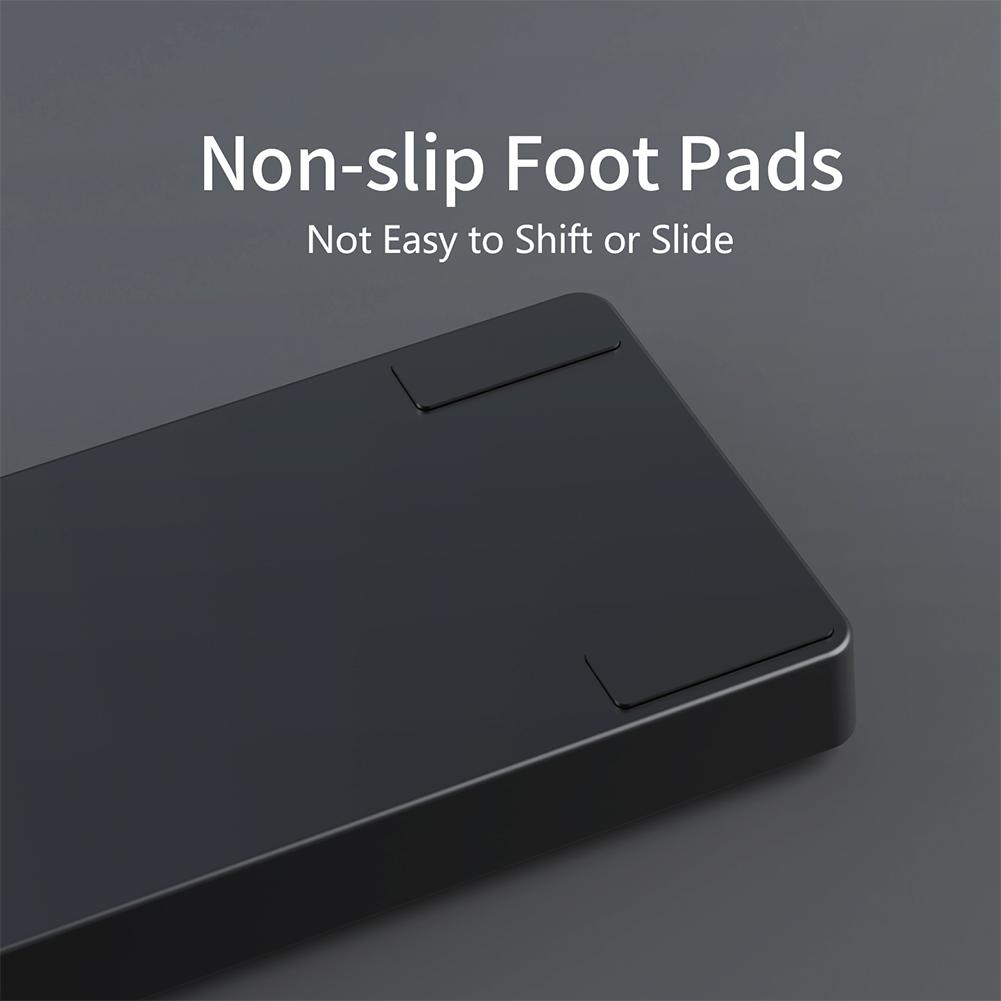 Игровая клавиатура на 81 клавишу, подставка для запястий, эргономичная, противоскользящая резиновая устойчивая основа, поддержка запястий, игровые аксессуары для клавиатуры