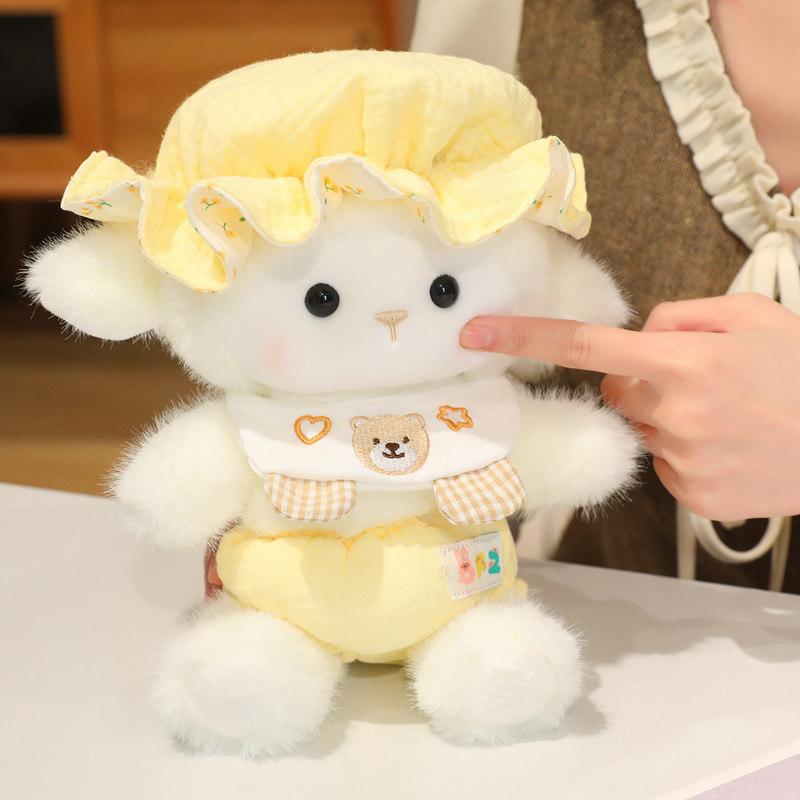 Plush Sheep Toy With Short Pile Fabric For Kids Gift And Collectible Cuddle Companion