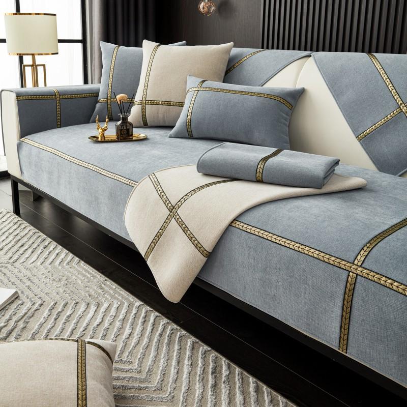 Подушка для дивана из синели Four Seasons, нескользящая подушка для дивана, подушка для сиденья, оконная подушка