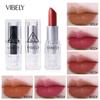 VIBELY Transparent Silver Matte Velvet Lipstick Pigmented Waterproof Lipstick Small Ice Cube Shape Lip Makeup Lipstick
