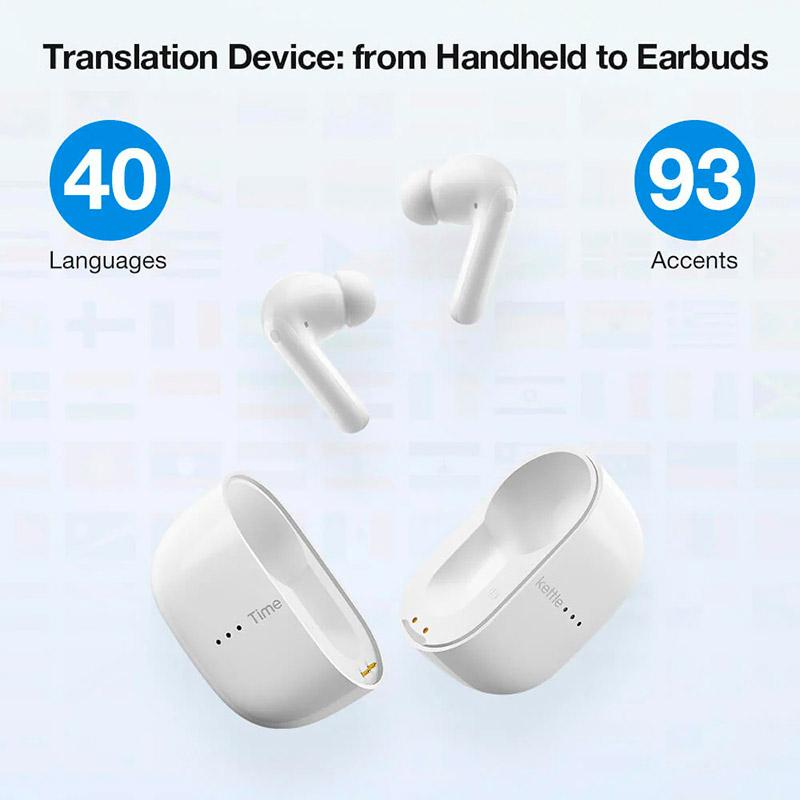 Переводчик Earbuds Timekettle M3 синхронный перевод, музыка, звонки, до 40 языков, онлайн, офлайн