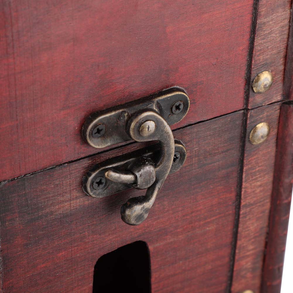 Vintage Single Red Wine Storage Box Portable Wooden Wine Package Gift Box W  Handle