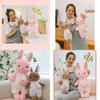 Adorable Plush Rabbit Doll For Kids And Adults Soft Comforting Hugging Pillow