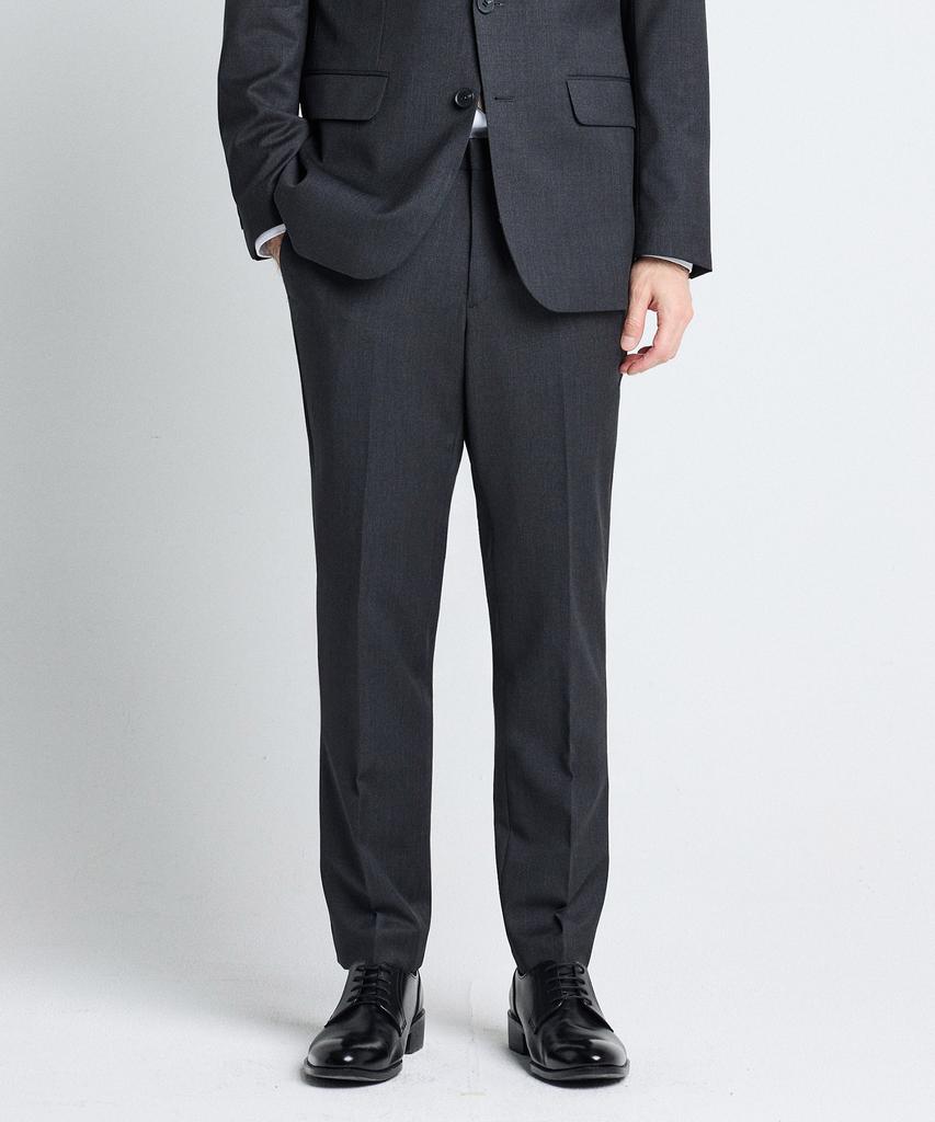 STCO Grey Classic Fit Wool Blend Window Check Suit Pants_Sslua55Ccg