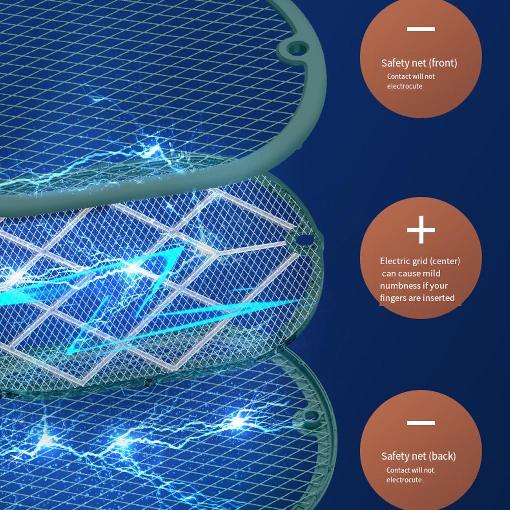 Eco-Friendly Fly Swatter Safe And Durable Tool Mosquito Repellent Rechargeable