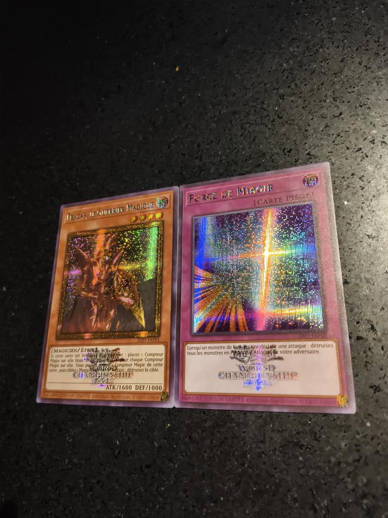 2 шт./комплект Yu-gi-oh! 2025 Wcs Самоконтроль Сбор подписей Коллекционная карточка с блестками Аниме Мультфильм Рождественский подарок