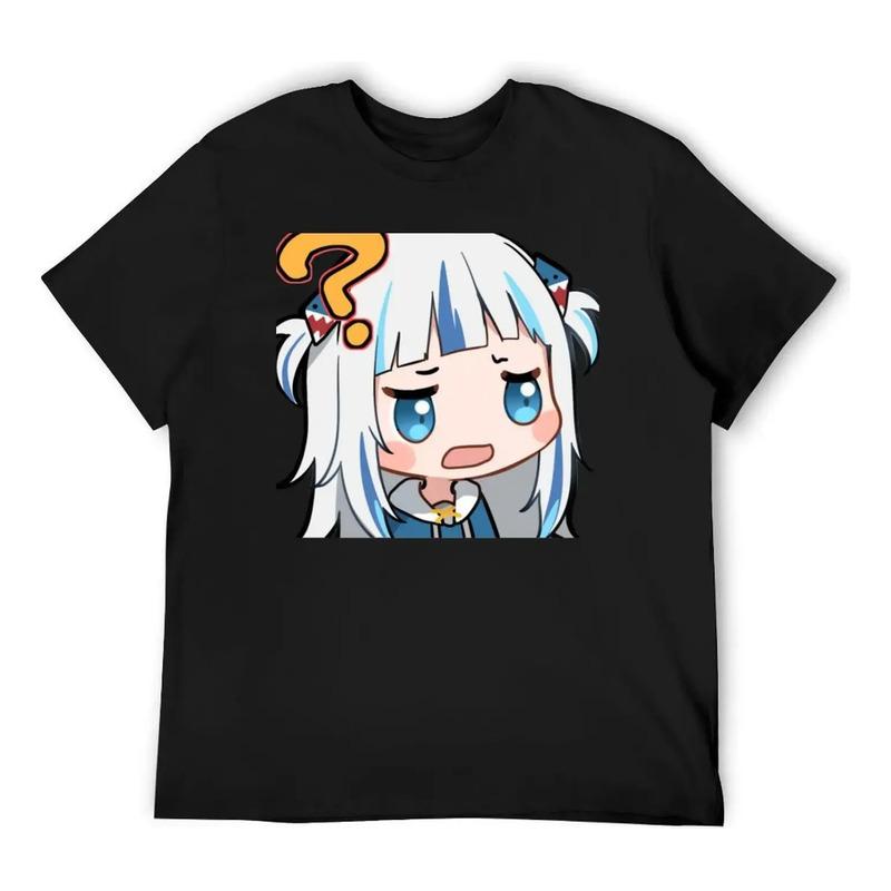 Футболка Gawr Gura Hololive Знак вопроса De Anime De Secage