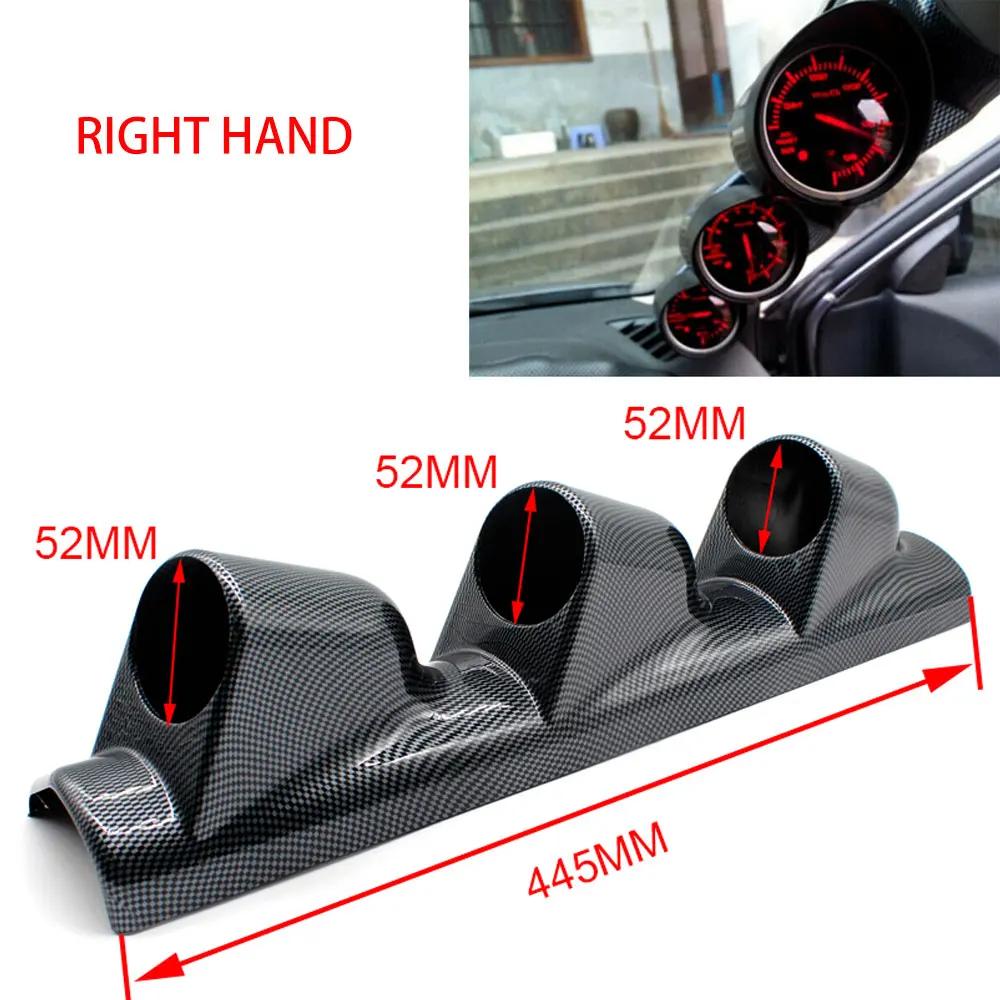 3 Hole A-Pillar 52mm Instrument stand Car Modified Instrument Frame Left Right Hand Gauges A-Pillar Meter Accessories