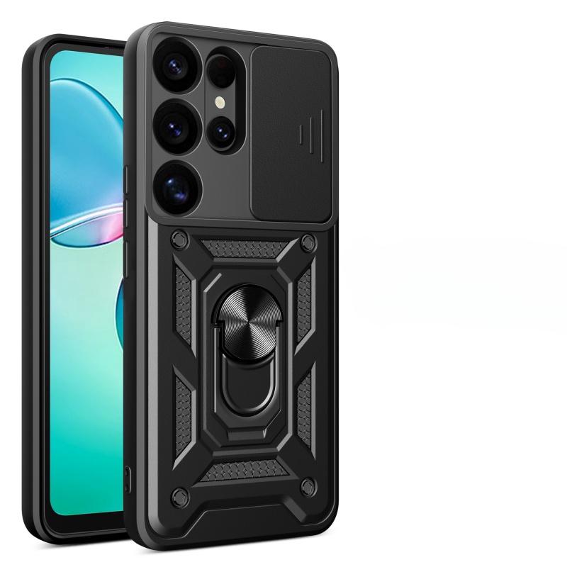 Для Samsung Galaxy S25 Plus FE Магнитный держатель-кольцо для пальца Военный защитный чехол