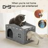 Cat Bed Large Cat Cave Nest Pet House Felt Cat Play Rest Space Pet Condo Hideaway Cube 2 In 1 Scratching Board Cat Bed for Indoor Cats