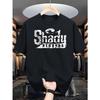 Футболка Shady Records с хип-хоп принтом, подходит для концертов, спортзалов, активного отдыха - Весна_Лето_Осень Уличный стиль