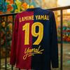 Горячая Распродажа Lamine Yamal Фанская Версия Памятная Футболка Дышащая Быстросохнущая Влагоотводящая с Длинным Рукавом для Спорта Дети