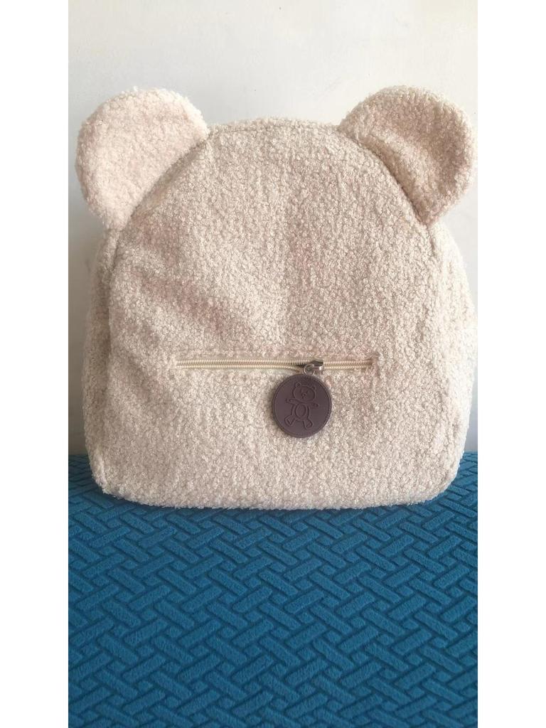 Женский рюкзак с плюшевыми ушками медведя — милая, модная сумка на осень/зиму для девочек и мам