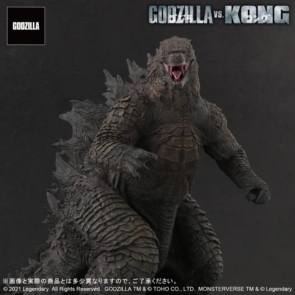 GARAGE TOY Toho Daikaiju Series ГОДЗИЛЛА ИЗ GODZILLA KONG 2021 Высота 260 мм Общая длина 390 мм Готовая фигурка из окрашенного ПВХ X-Plus VS. ок.