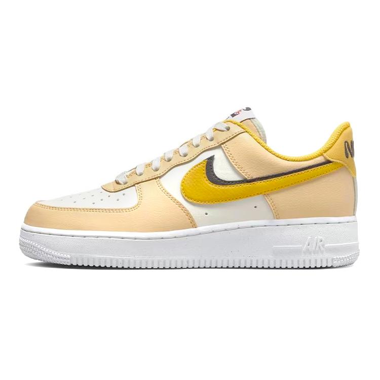 Nike Air Force 1 Low top Skateboard Shoes Women's Yellow Black DX6065-171(Team40-)