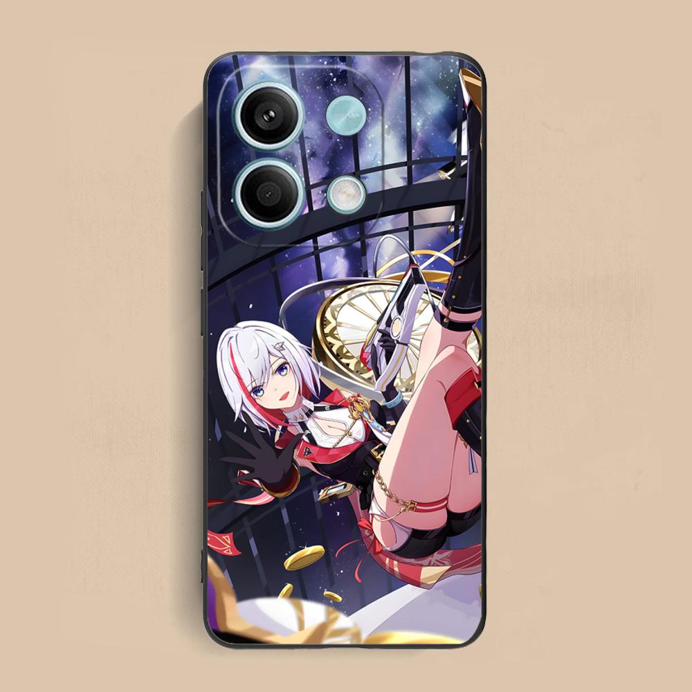 HSR Топаз Матовый ТПУ Чехол для Мобильного Телефона для Xiaomi Redmi Note 14 13 12 11 S Pro Plus 4G 5G Цветная Печать Обложка