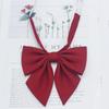 Students Red Solid Bowtie Cotton Bow Tie for Women Uniform Collar Butterfly Cravats Girls Bowties JK Shirt Dress Neck Wear Ties