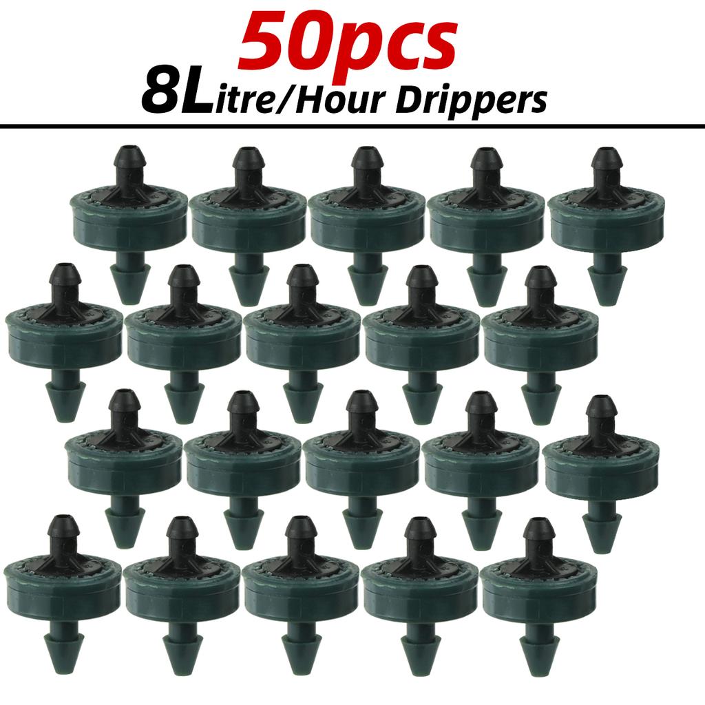 Набор для капельного полива Kesla 10-100 м 4-ходовой 2-ходовой 8 л Капельная стрелка Шланг 3/5 мм Система полива Капельница Дождеватель Посадка в горшки Теплица