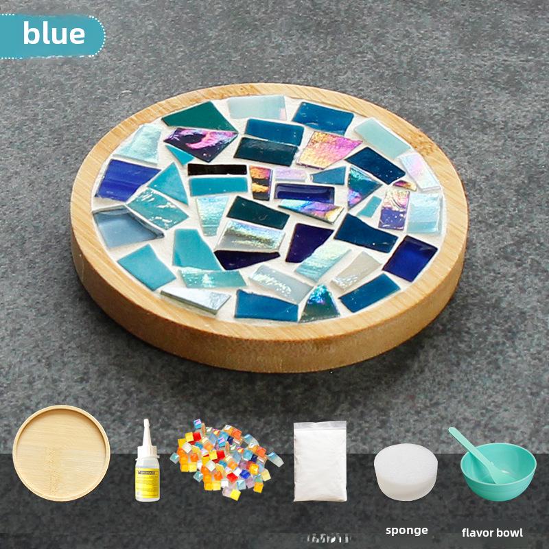 Bamboo Mosaic Coaster DIY Kit for Students and Kids