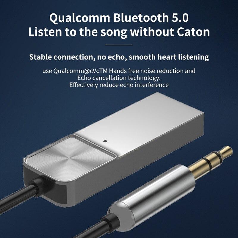 Bluetooth аудио приемник стерео донгл USB на 3,5 мм разъем автомобильный аудио Aux беспроводной адаптер громкой связи для автомобильного приемника BT передача