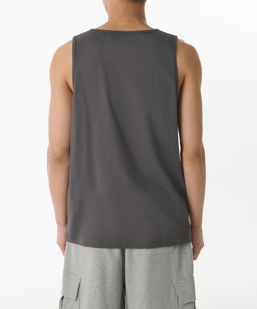 MUSINSA STANDARD Scoop Neck Sleeveless Top [Gunmetal]