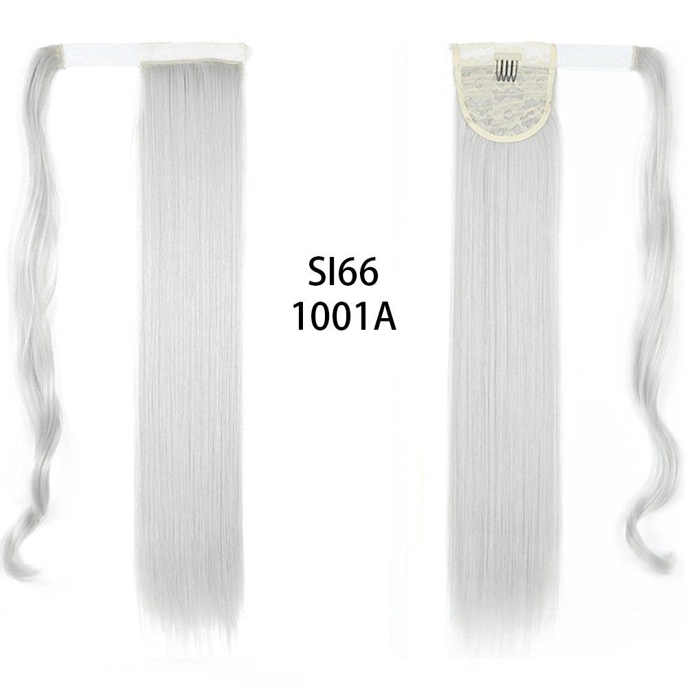 Long Straight Clip In Hair Tail False Hair Ponytail Hairpiece With Hairpins Synthetic Hair Pony Tail Hair Extension
