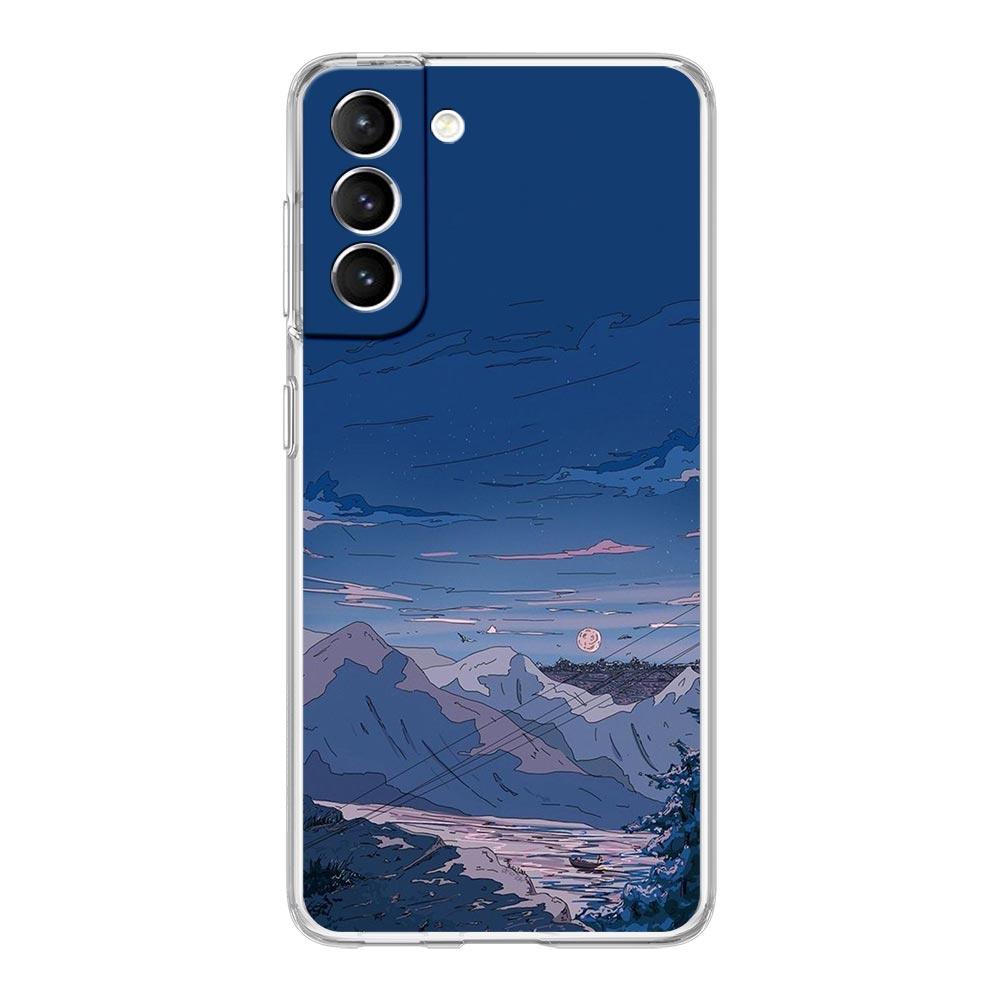 Чехол для телефона INS Japan Sunset Scenery Clear для Samsung Galaxy S23 S22 5G S20 Ultra S21 FE 5G S10E S9 S8 S10 Plus, мягкая задняя крышка.