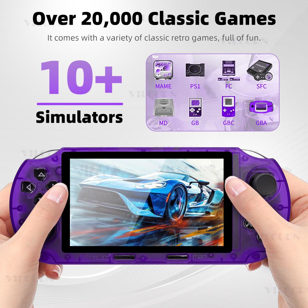 SF3000HD Ретро портативная игровая консоль с 4,5-дюймовым IPS-экраном, FHD-экраном для PS1, GBA и SFC