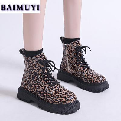 Леопардовые балетки на платформе женские ботильоны теплая обувь 2025 года трендовые дизайнерские короткие плюшевые ботинки челси повседневные прогулочные женские ботинки
