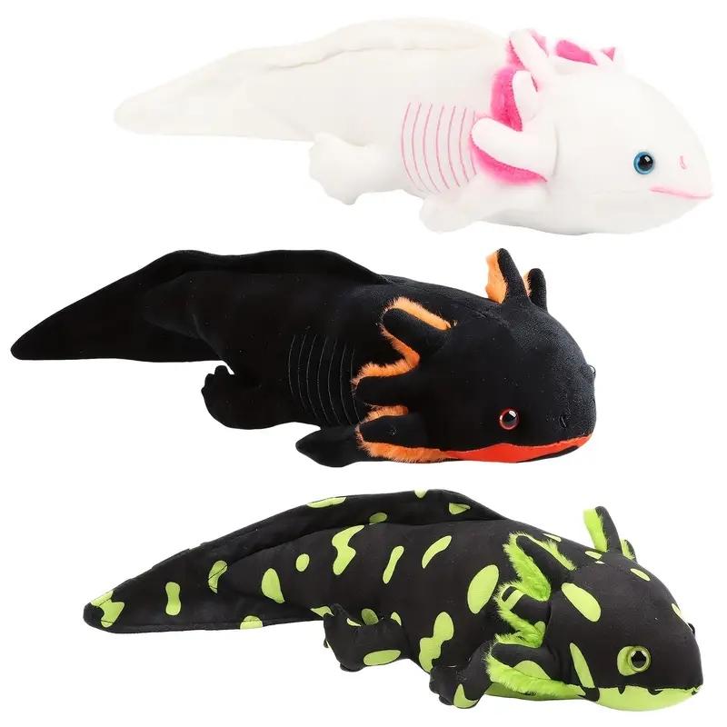23-80cm Kawaii Axolotl Plush Toy Soft Stuffed Plush Salamander Hexagonal Dinosaur Plushie Toy Home Decoration Kids Christmas Gift
