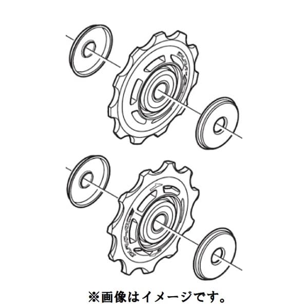 SHIMANO Комплект роликов Rd M5100 Комплект направляющего и натяжного ролика Y3hl98010