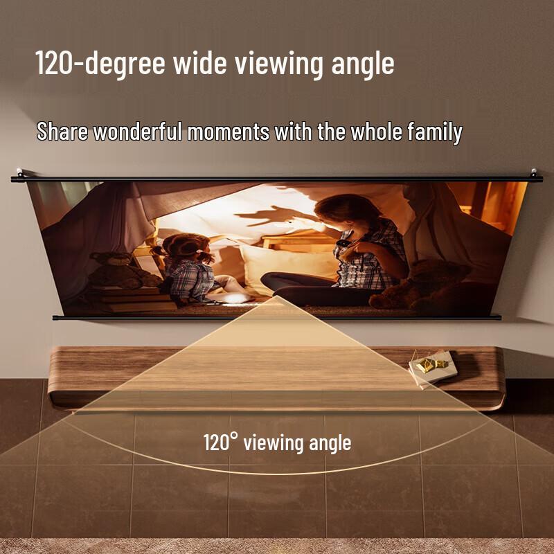 deli 84-inch 16:9 8K UHD Hanging Projector Screen